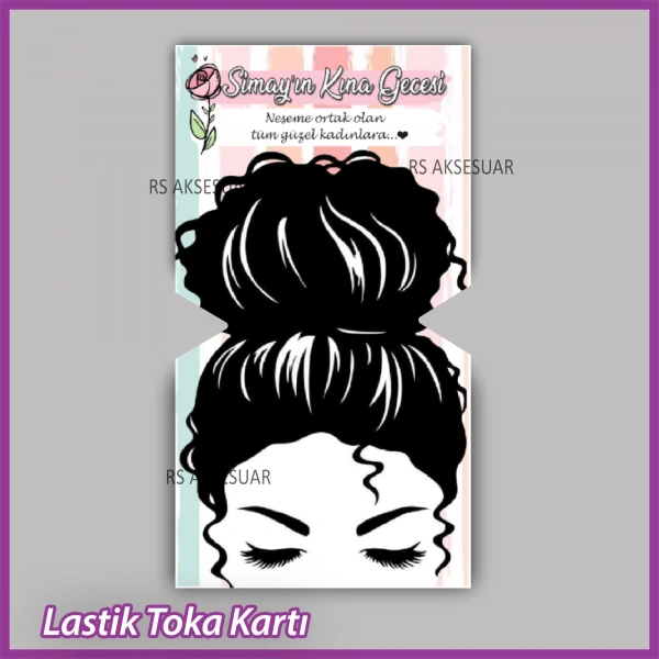 Lastik Toka Kartı -Nikah, Nişan, Kına Hatırası -TK27