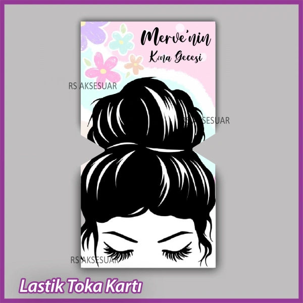 Lastik Toka Kartı -Nikah, Nişan, Kına Hatırası -TK32