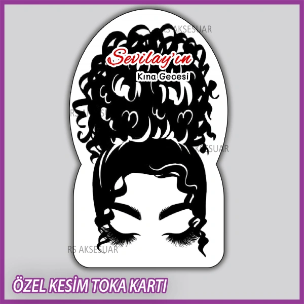 Lastik Toka Kartı -Nikah, Nişan, Kına Hatırası