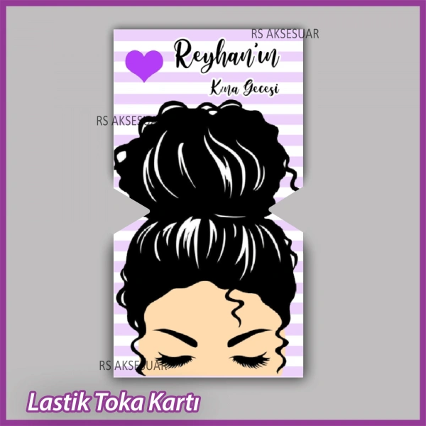 Lastik Toka Kartı -Nikah, Nişan, Kına Hatırası -TK37