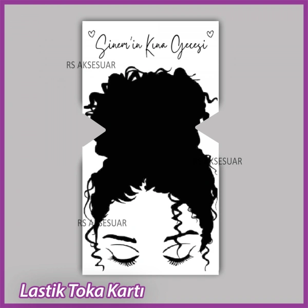 Lastik Toka Kartı -Nikah, Nişan, Kına Hatırası