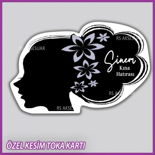 Lastik Toka Kartı -Nikah, Nişan, Kına Hatırası -TK39