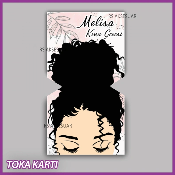 Lastik Toka Kartı -Nikah, Nişan, Kına Hatırası