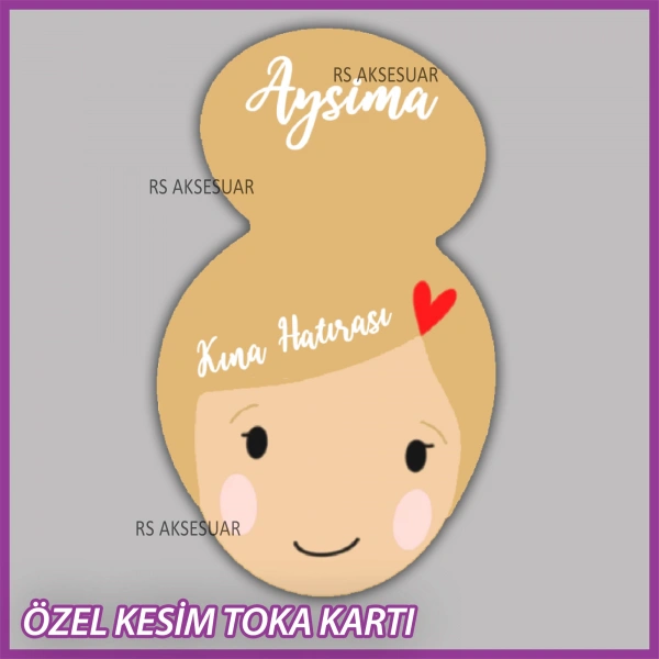 Lastik Toka Kartı -Nikah, Nişan, Kına Hatırası -TK43