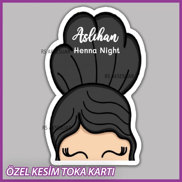 Lastik Toka Kartı -Nikah, Nişan, Kına Hatırası -TK42