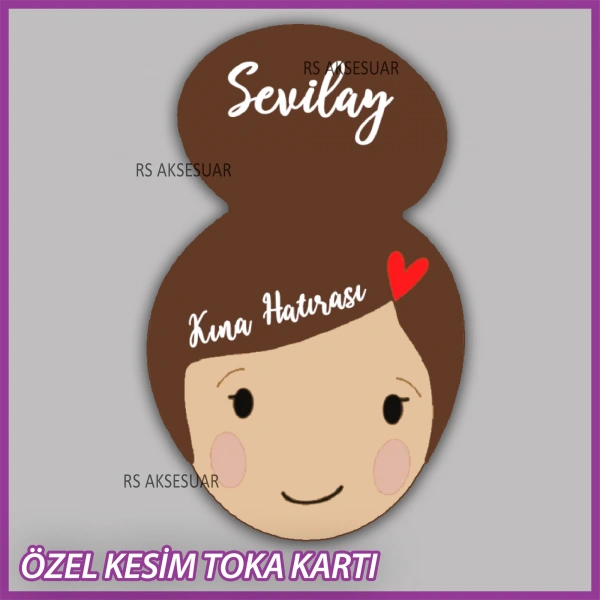 Lastik Toka Kartı -Nikah, Nişan, Kına Hatırası -TK44