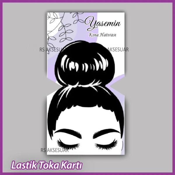 Lastik Toka Kartı -Nikah, Nişan, Kına Hatırası -TK34