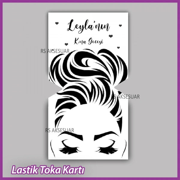 Lastik Toka Kartı -Nikah, Nişan, Kına Hatırası -TK28