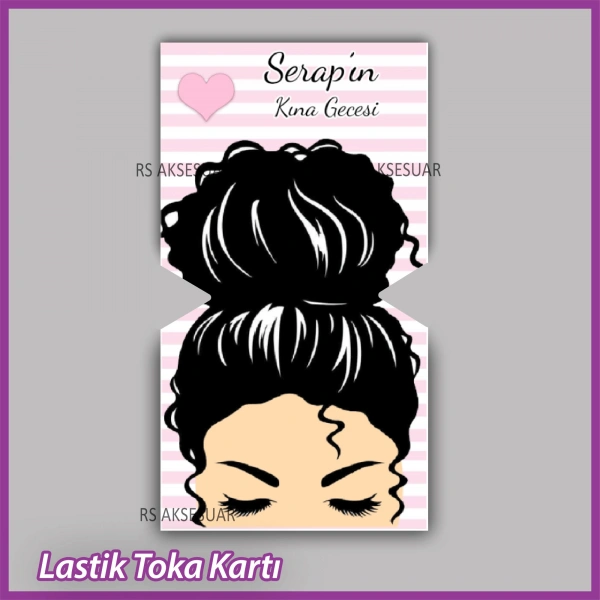 Lastik Toka Kartı -Nikah, Nişan, Kına Hatırası -TK35