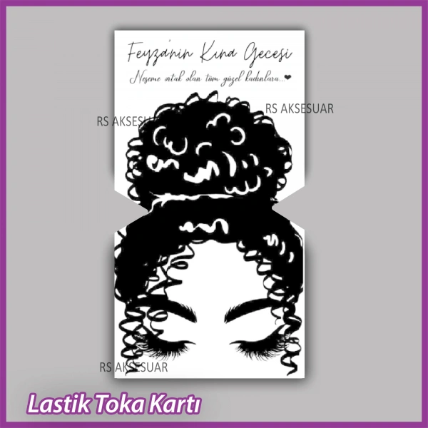 Lastik Toka Kartı -Nikah, Nişan, Kına Hatırası -TK29