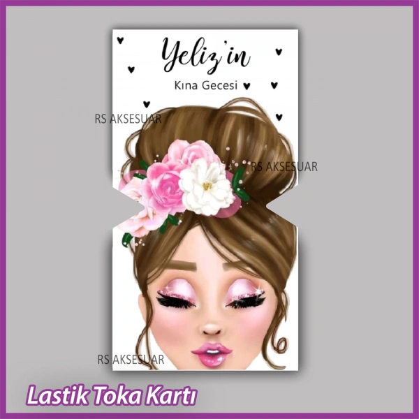 Lastik Toka Kartı -Nikah, Nişan, Kına Hatırası -TK33