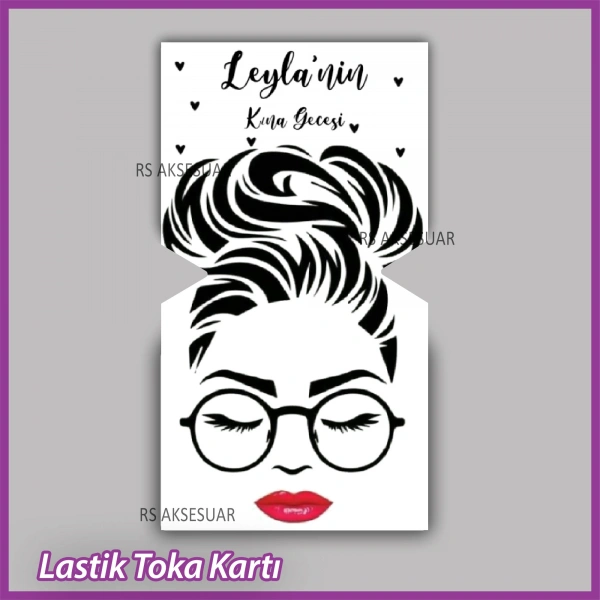 Lastik Toka Kartı -Nikah, Nişan, Kına Hatırası -TK31
