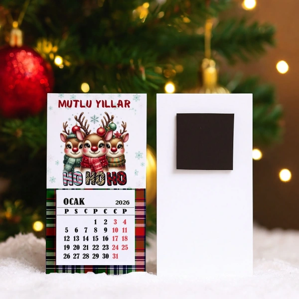 Magnetli Mini Takvim - Yılbaşı Hediyesi- YY6262