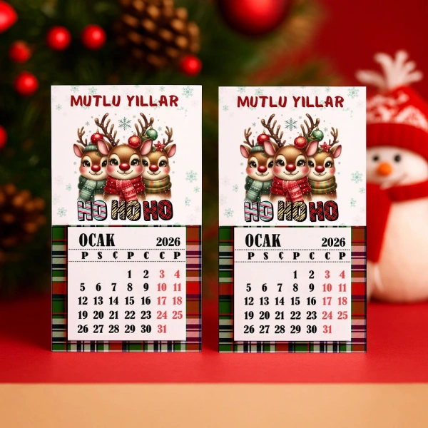 Magnetli Mini Takvim - Yılbaşı Hediyesi- YY6262