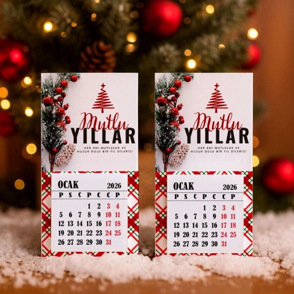 Magnetli Mini Takvim - Yılbaşı Hediyesi- YY6263