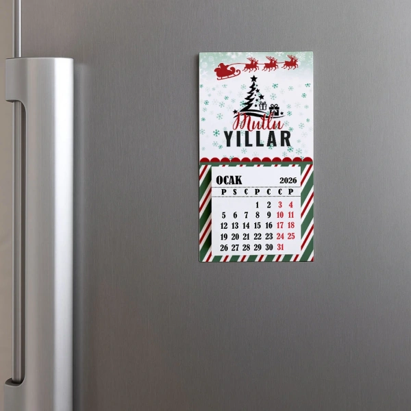 Magnetli Mini Takvim - Yılbaşı Hediyesi- YY6264