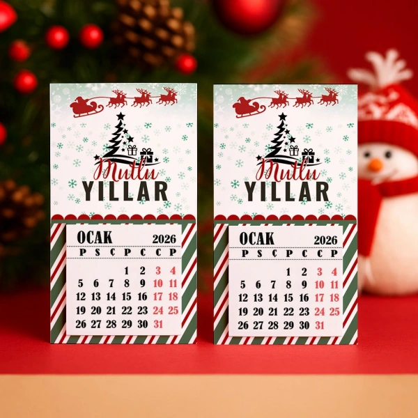 Magnetli Mini Takvim - Yılbaşı Hediyesi- YY6264