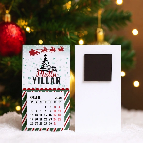 Magnetli Mini Takvim - Yılbaşı Hediyesi- YY6264
