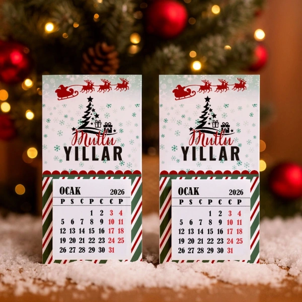 Magnetli Mini Takvim - Yılbaşı Hediyesi- YY6264