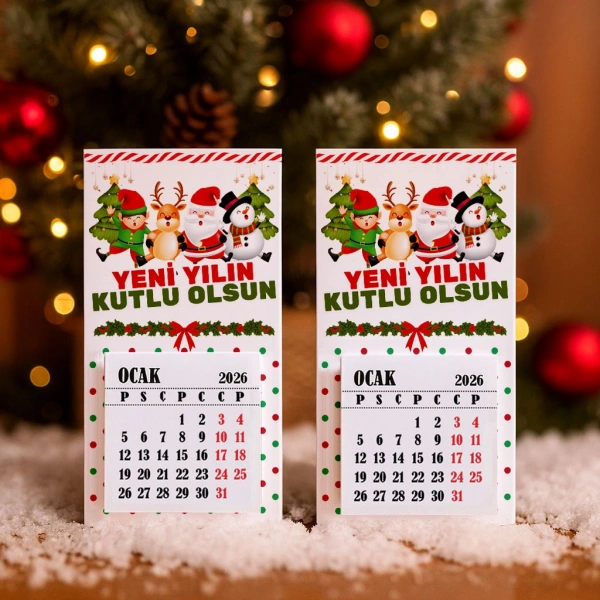 Magnetli Mini Takvim - Yılbaşı Hediyesi- YY6265