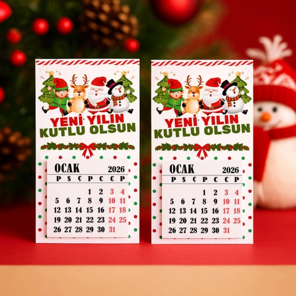 Magnetli Mini Takvim - Yılbaşı Hediyesi- YY6265
