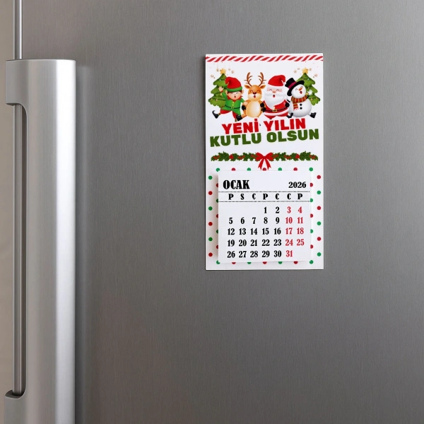 Magnetli Mini Takvim - Yılbaşı Hediyesi- YY6265