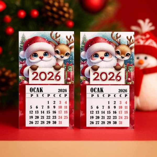 Magnetli Mini Takvim - Yılbaşı Hediyesi- YY6266