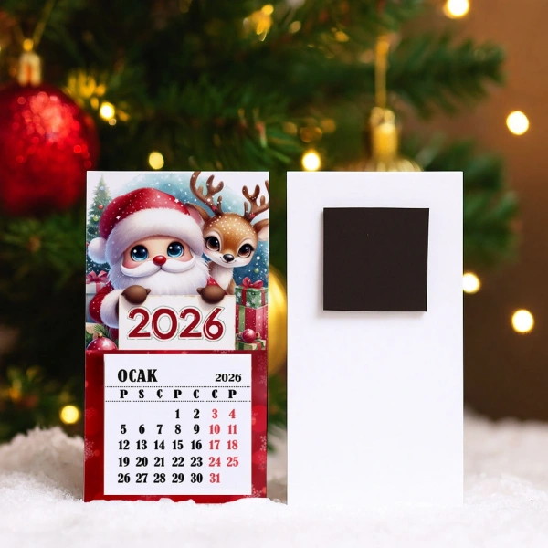 Magnetli Mini Takvim - Yılbaşı Hediyesi- YY6266