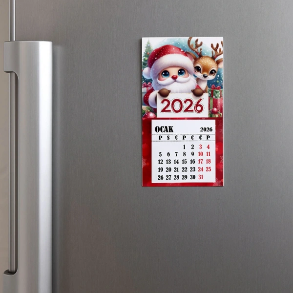 Magnetli Mini Takvim - Yılbaşı Hediyesi- YY6266