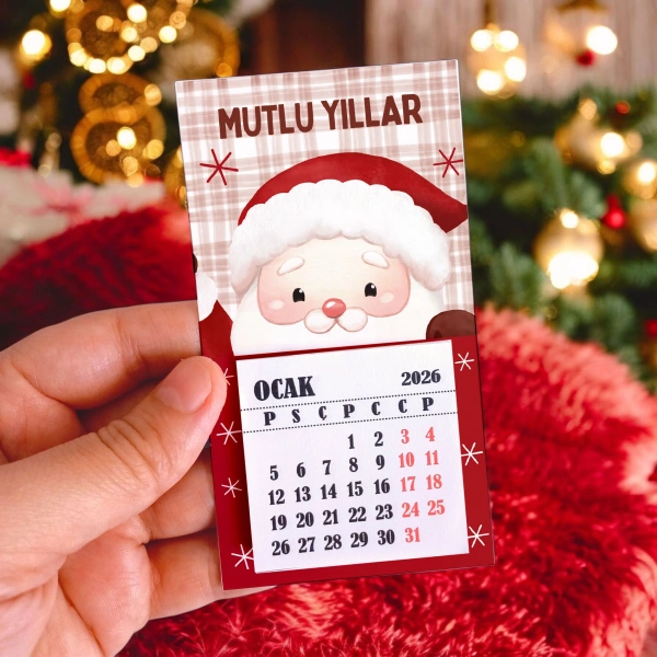 Magnetli Mini Takvim - Yılbaşı Hediyesi- YY6268