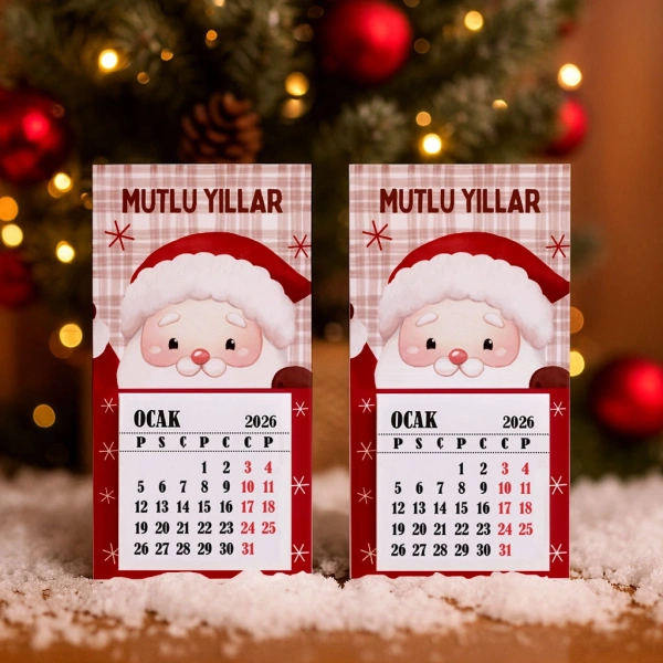 Magnetli Mini Takvim - Yılbaşı Hediyesi- YY6268