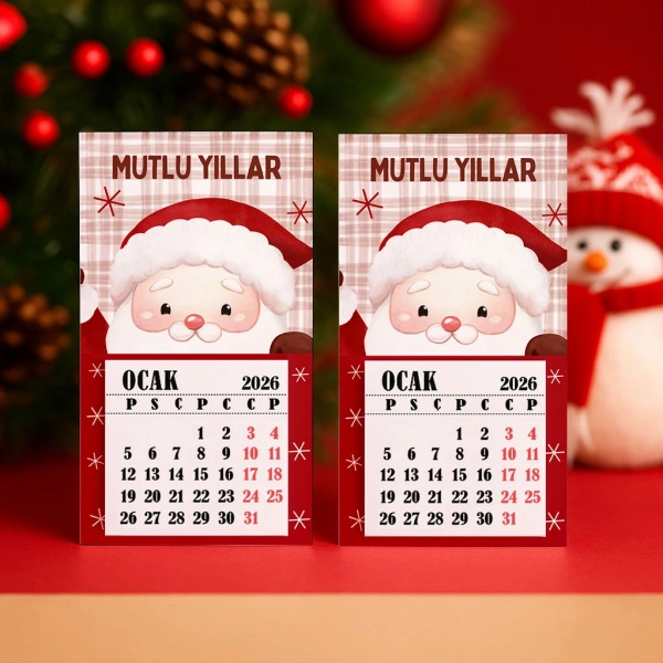 Magnetli Mini Takvim - Yılbaşı Hediyesi- YY6268