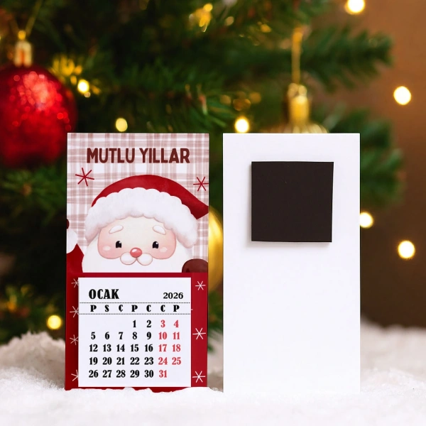 Magnetli Mini Takvim - Yılbaşı Hediyesi- YY6268