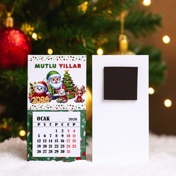 Magnetli Mini Takvim - Yılbaşı Hediyesi- YY6270