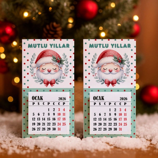 Magnetli Mini Takvim - Yılbaşı Hediyesi- YY6272