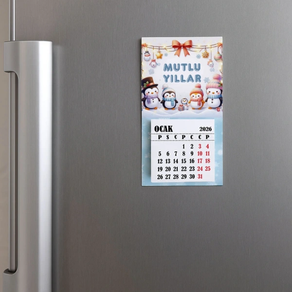 Magnetli Mini Takvim - Yılbaşı Hediyesi- YY6269