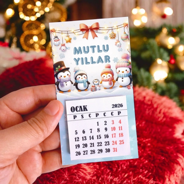 Magnetli Mini Takvim - Yılbaşı Hediyesi- YY6269