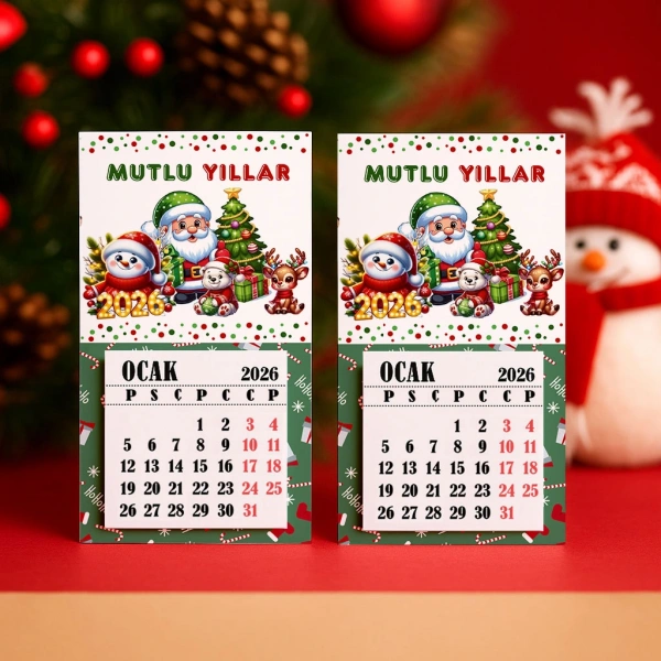 Magnetli Mini Takvim - Yılbaşı Hediyesi- YY6270