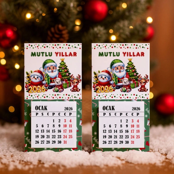 Magnetli Mini Takvim - Yılbaşı Hediyesi- YY6270