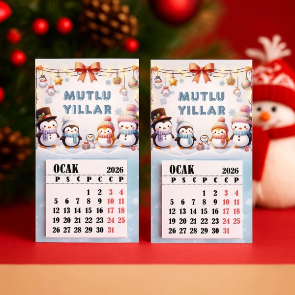 Magnetli Mini Takvim - Yılbaşı Hediyesi- YY6269