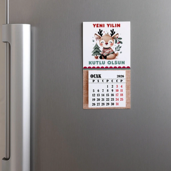Magnetli Mini Takvim - Yılbaşı Hediyesi- YY6273