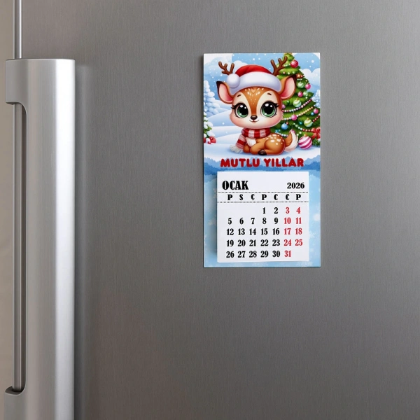 Magnetli Mini Takvim - Yılbaşı Hediyesi- YY6274