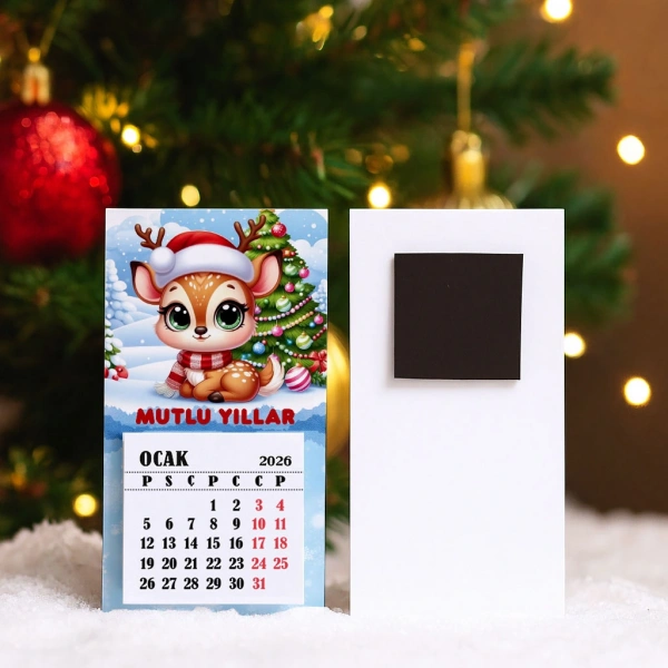Magnetli Mini Takvim - Yılbaşı Hediyesi- YY6274