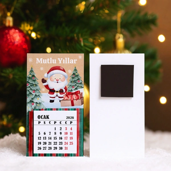 Magnetli Mini Takvim - Yılbaşı Hediyesi- YY6275