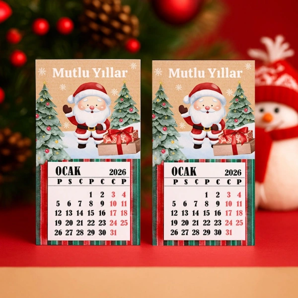 Magnetli Mini Takvim - Yılbaşı Hediyesi- YY6275