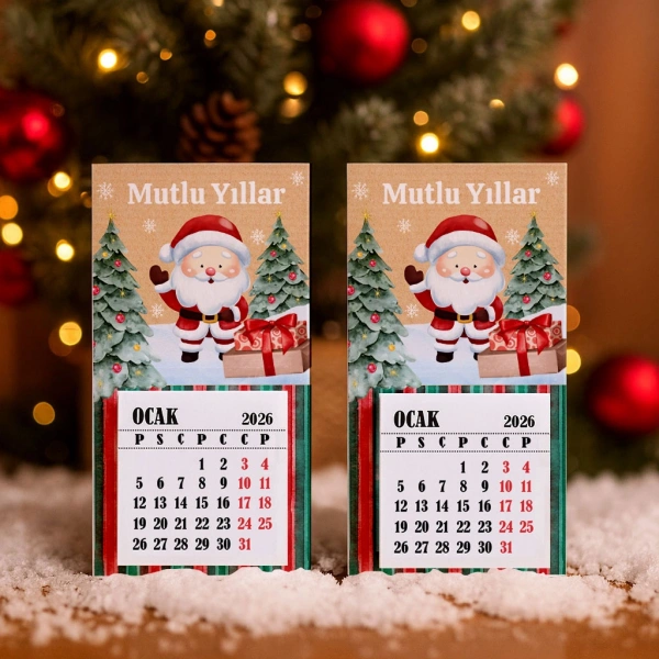 Magnetli Mini Takvim - Yılbaşı Hediyesi- YY6275