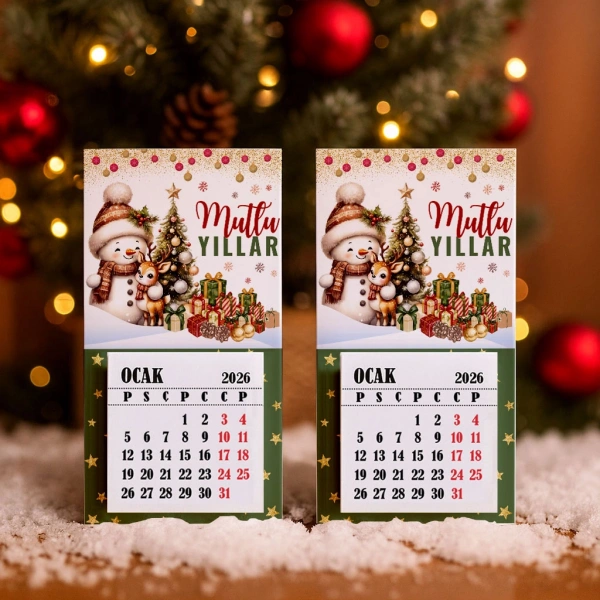 Magnetli Mini Takvim - Yılbaşı Hediyesi- YY6276