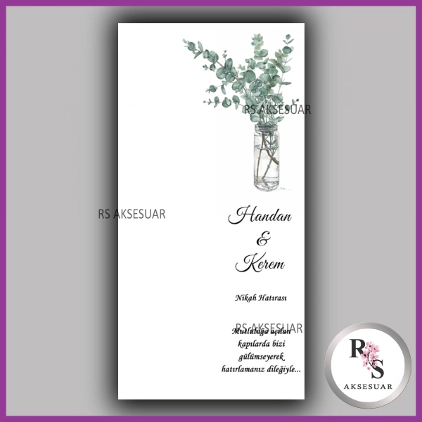 Hediyelik Kartı - Düğün, Nişan, Kına Fon Kartı - rs381