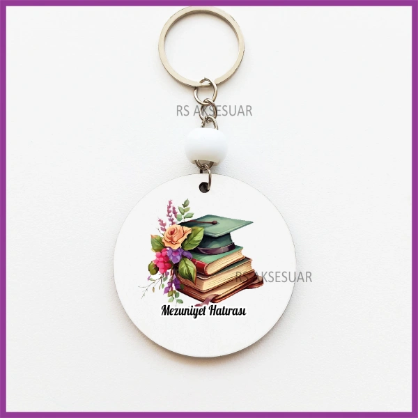 Mezuniyet Hatırası Baskılı Anahtarlık