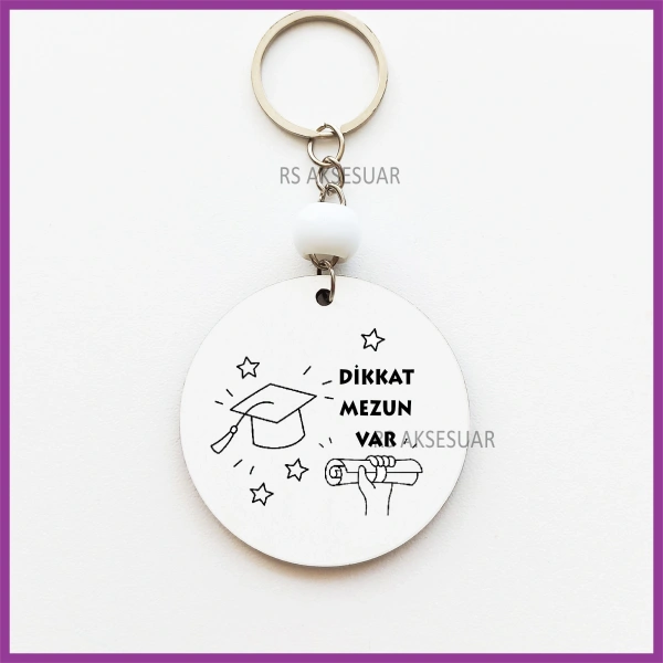 Mezuniyet Hatırası Baskılı Anahtarlık - rs5496